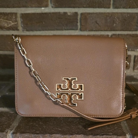Tory Burch Handbags - Tory Burch Brown Leather Crossbody Bag